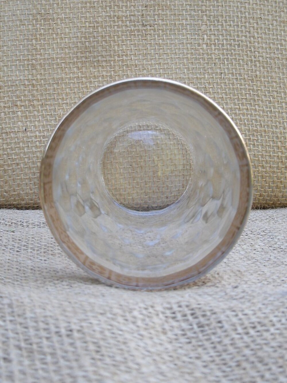 Vintage West Virginia Glass Optic 22K Gold Drink Glass Set of 3 - Picture 12 of 15